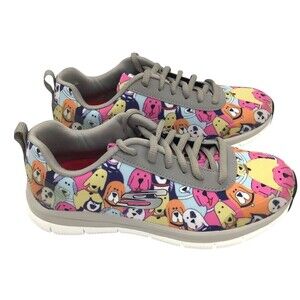 Skechers NEW Shoes Sneakers Womens 6.5 Comfort Flex Waggey Dogs Puppies